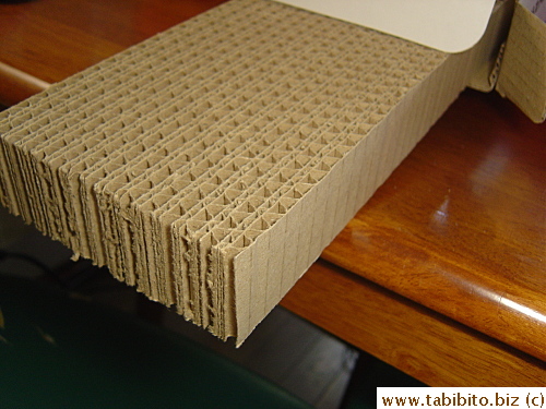 Layers of cardboard strips