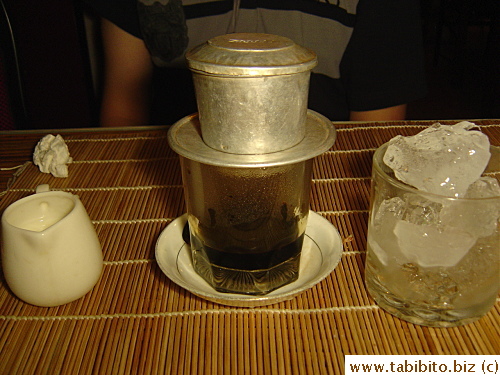 Vietnamese coffee 14000VND/US 75 cents