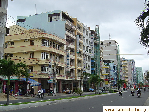 Lots of hostels on Tran Phu