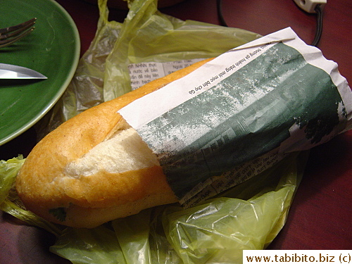 Wrapped in newspaper, 10000VND/US 50cents