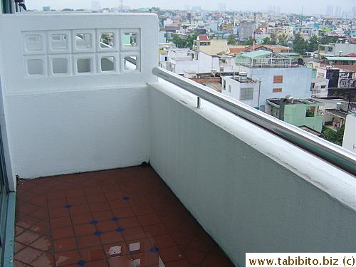 Balcony gets water logged after an overnight shower
