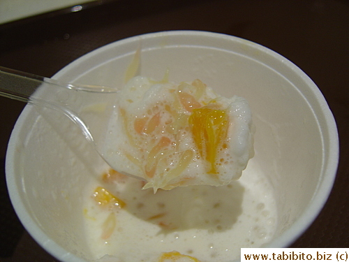 The pomelo was really sweet, yum!
