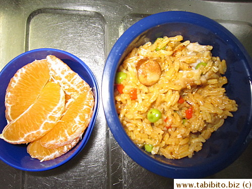 Paella, orange