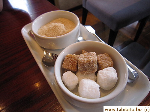 Sugars on the table