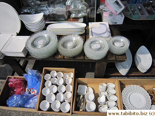 Sale items outside the shop