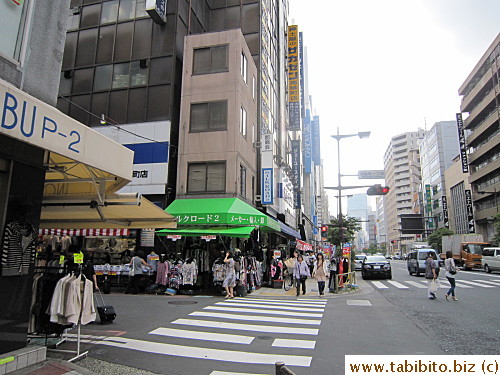 and immediately turn into the street on the left