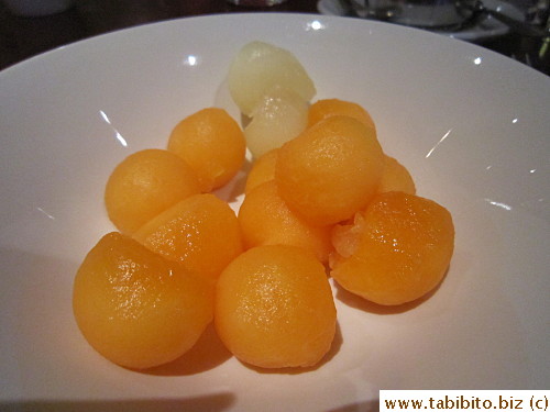 Cantaloupe and rock melon were very sweet