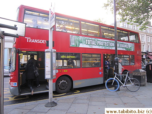 Bus stop by the station