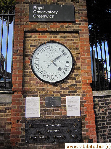Lots of people took pictures by this clock outside the building