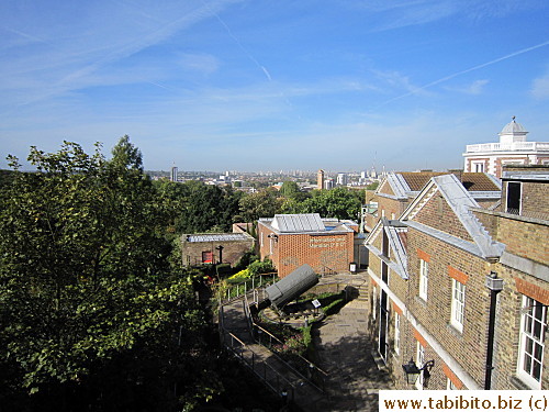 From the top floor of the museum (where the telescope is)