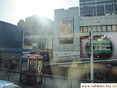 and drove past The Charlie Chaplin building/museum or something