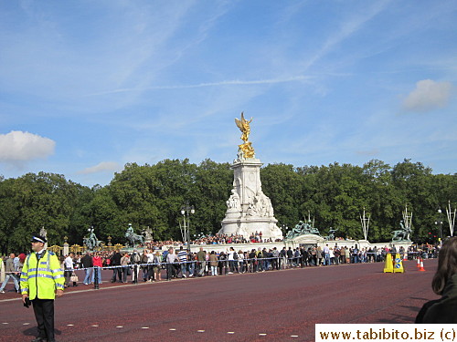 People lingered around after the march