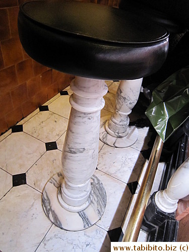 These stools are very uncomfortable as there's no place to rest your feet