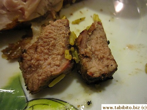 Still juicy but a little chewy