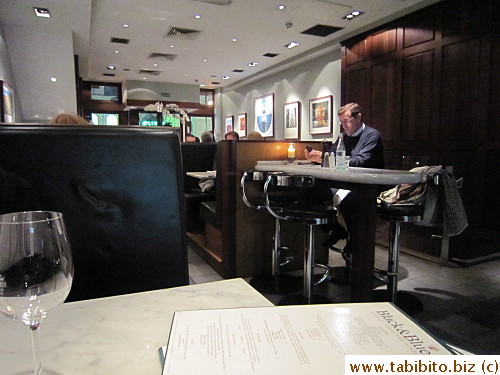 Comfortable tall-back booths
