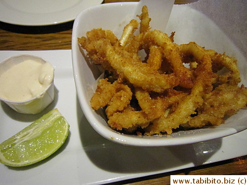 Excellent fried squid