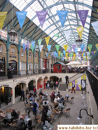 Ground floor has food stalls