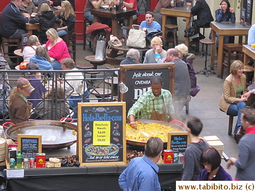 Something smells nice from another part of the food court