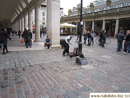 I knew there'd be a Charlie Chaplin impersonator/performer somewhere in London