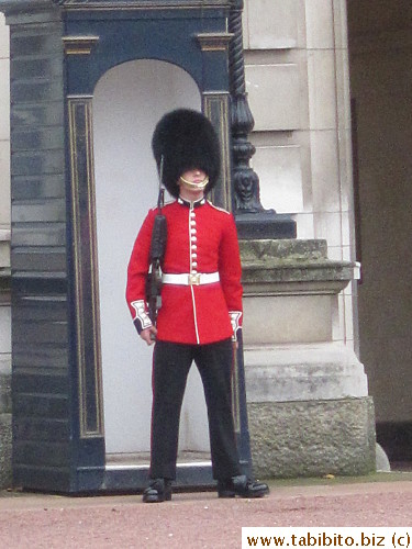 These guards serve little protective service for the Queen