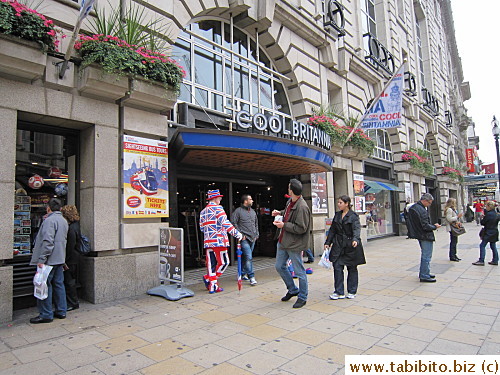 This store near Piccadilly Circus sells souvenirs, tons of them