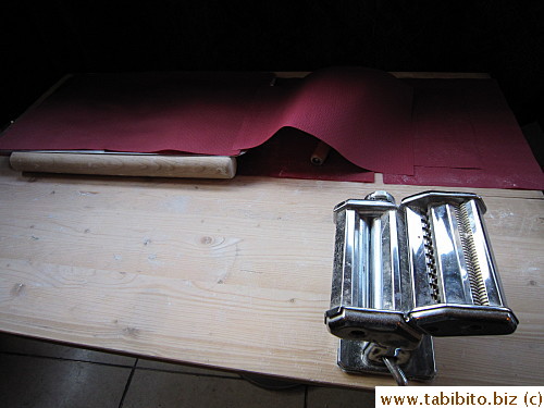 The pasta machine remains during breakfast