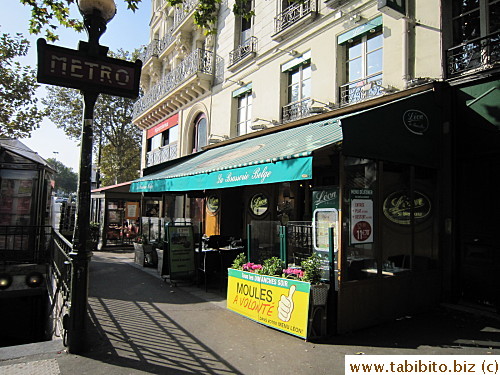 There's a Leon right at the Metro exit whose prices are lower than the one on Champs Elysees