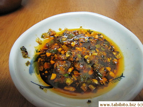 I like to mix in a bit of vinegar and soy to make a dipping sauce