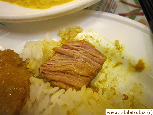 The beef was very lean and chewy