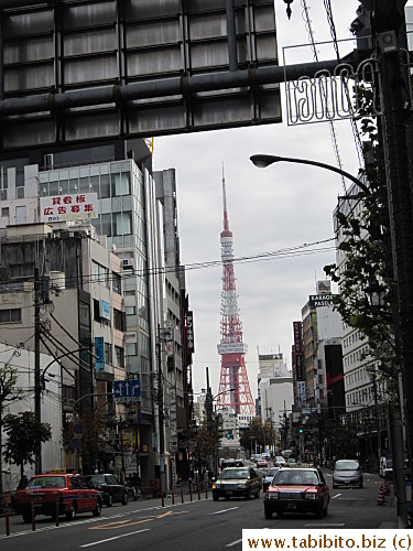 Tokyo Tower, you'll soon find the restaurant on the right side