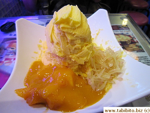 Mango snowflake ice was huge