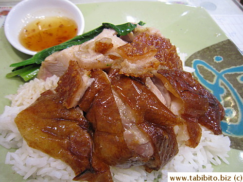 Roast goose and roast pork over rice HK$49/US$6.1