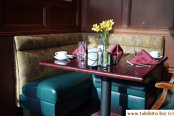 Ate breakfast in the same restaurant as last night