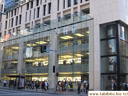 Apple store on George Street downtown