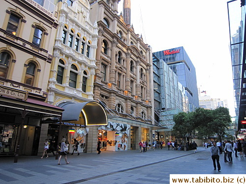 A prime shopping area in the city is Pitt Street Mall
