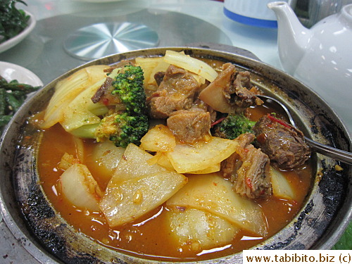 Dad wanted curry lamb