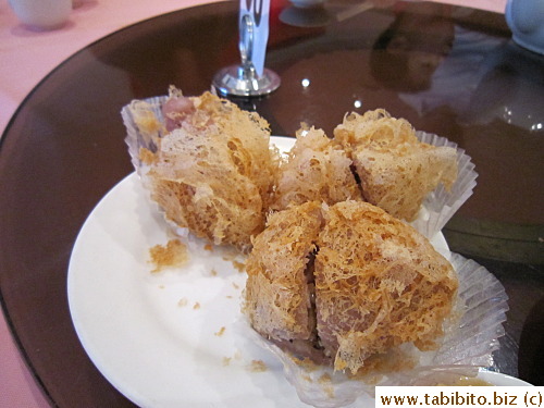 Fried taro dumplings