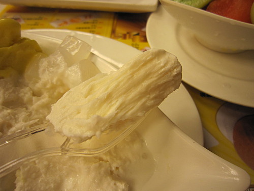 The only passable item was the coconut ice cream but its texture was nothing like the first time I ate it years ago. This one was like ice shards whereas before it was creamy