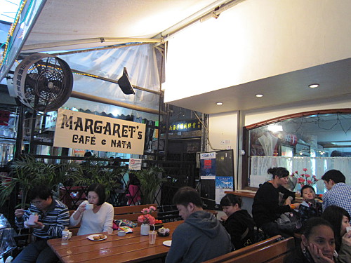 Full of customers, mostly tourists