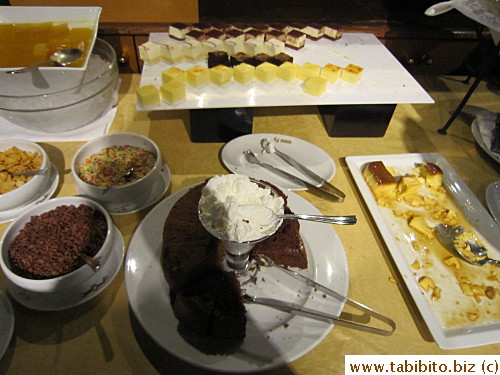 Dessert was so-so