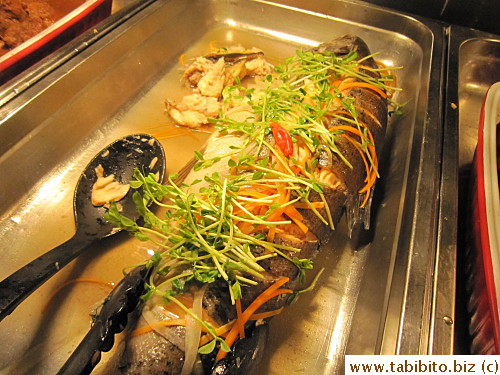 Whole salmon is only served at dinner