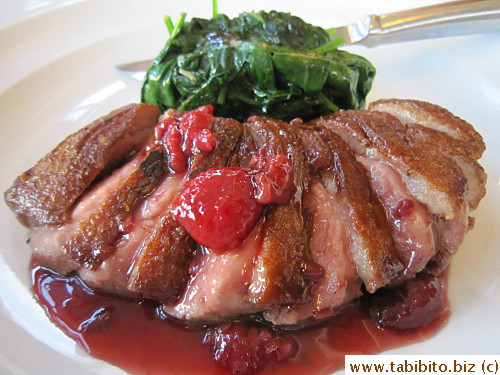 Tender duck breast