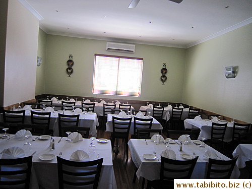 Dining room on the second floor