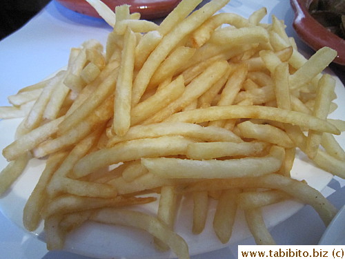 These crispy hot French fries satisfied my craving nicely