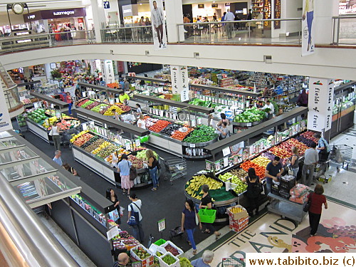 Large fruit shop on the ground floor of Bankstown Westfield