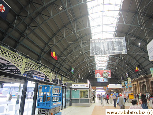 Train station in City
