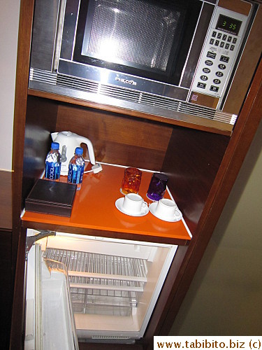 We never got to use the microwave