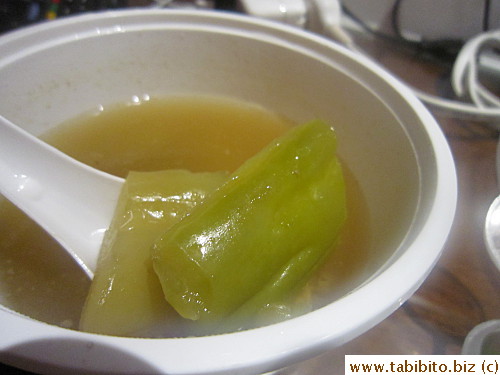 Bitter melon and pork soup, not bitter at all