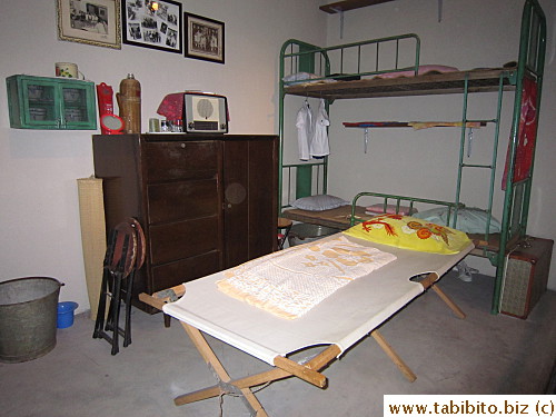 Our entire apartment was 100 square feet, the kids had to sleep on folding beds like this one