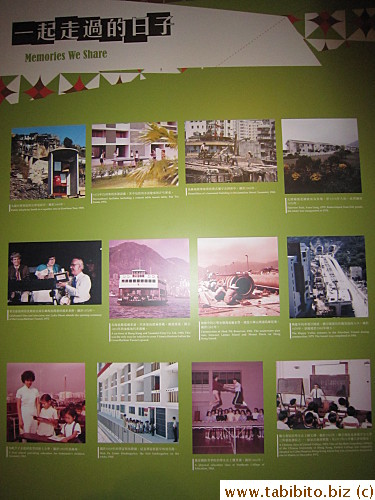 with pictures depicting lives in Hong Kong in the old days